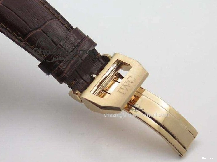 MIROTIME 0403 Portuguese Real PR IW500127 RG ZF 1:1 Best Edition Grey Red Dial On Brown Leather Strap A52010 V AllSeason 7331